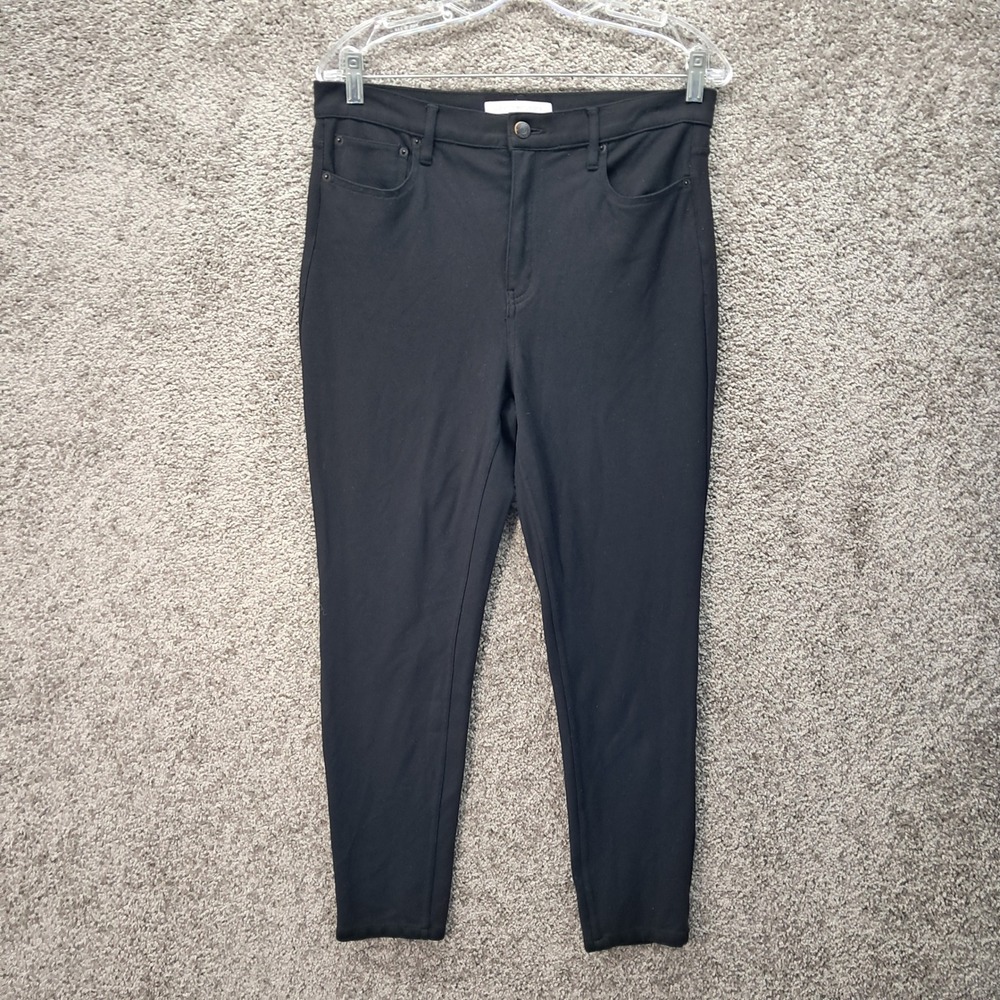 Calvin Klein Jeans Womens Super High Rise Jegging Black Size L 8417